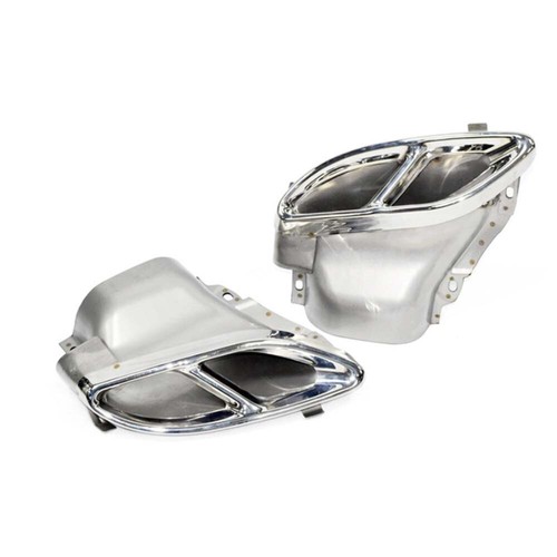 1Pair Car Exhaust Muffler Pipe Fit for Mercedes Benz W212 W213 W205 Tips - Picture 3 of 10