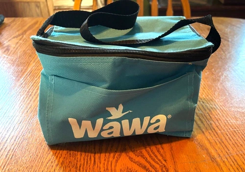 NEW Wawa Turquoise Blue Personal Thermal Lunch Bag w Food Container Inside
