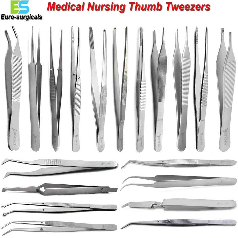 BEADEN® INSTRUMENTS / MEDSPO Dental Medical Tweezers Nursing Surgical Cotton Forceps Dressing Instruments CE