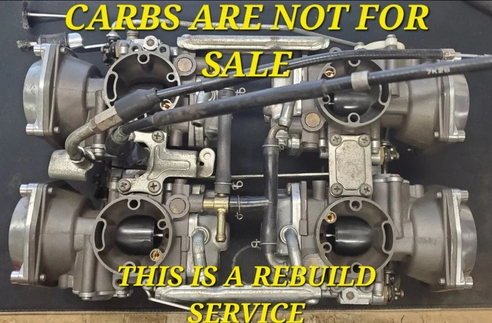 83-85 Yamaha Venture Royale 1200 Carb servicio de limpieza y reconstrucción XVZ12 XVz1200 Foto 2 de 4