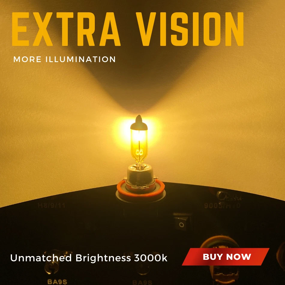 For Ford Focus MK2 Front Fog Light Xenon Yellow 100w 2004-2010 Headlight Bulbs - Image 2 of 4