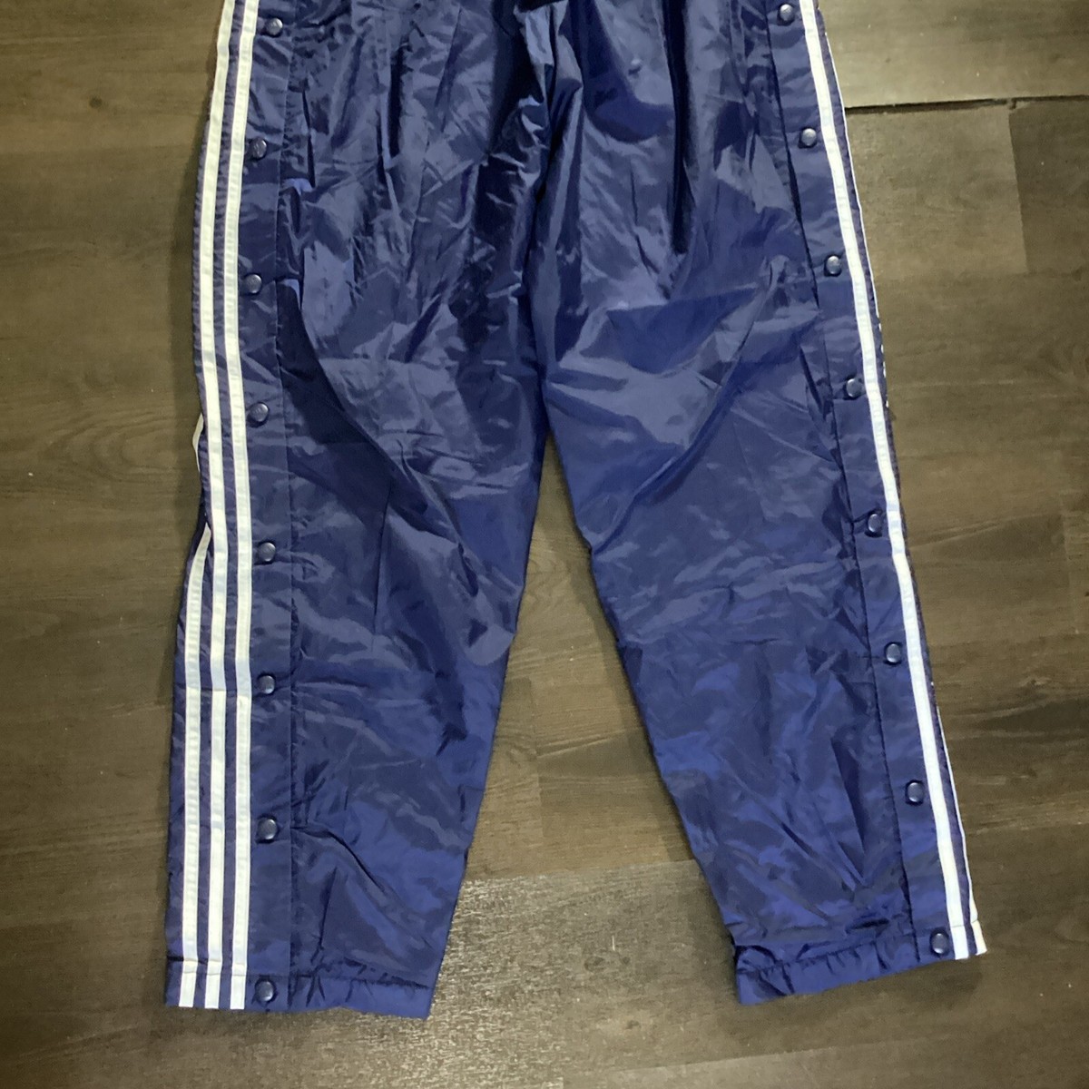 Adidas Track Sweat Pants Snap Button Side Men Workout Adidas Track Sweat Pants Snap Button Side Men Workout