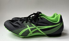 ASICS Hyper MD 6 Track Field Running Shoes Spikes Tool Green Black Men Sz 12 S01