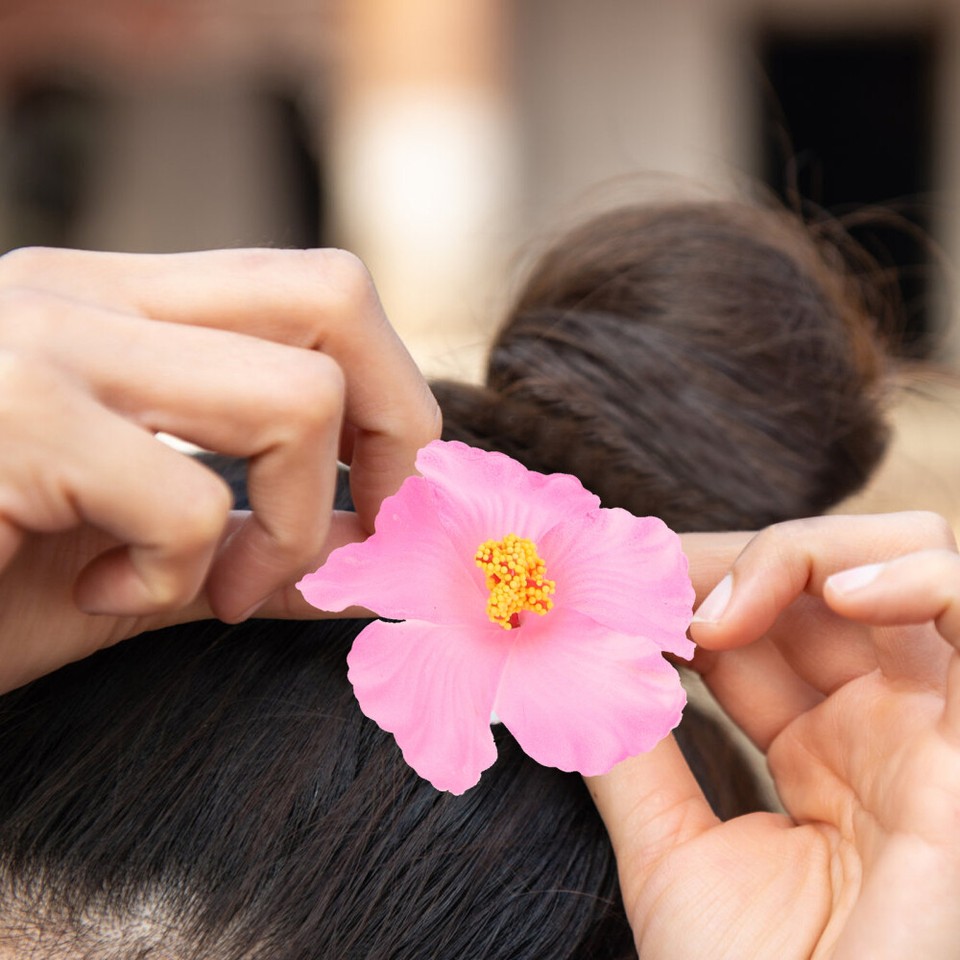 10Pcs Wedding Flower Arrangement Artificial Hibiscus Flower Flower