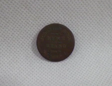 Old Vtg Johnston Bros. News Stand Token Hobart O.T. Oklahoma Territory 5 cents