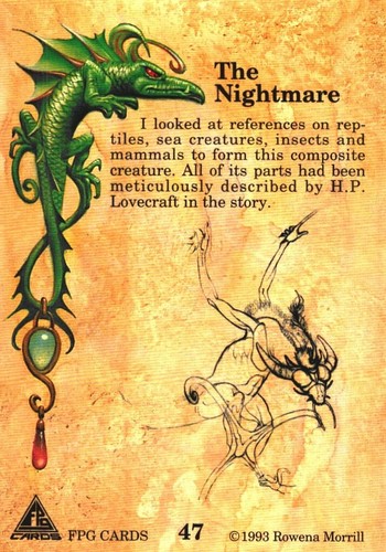 The Nightmare #47, Rowena Morrill Fantasty Art Trading Card 1993 - Picture 2 of 2
