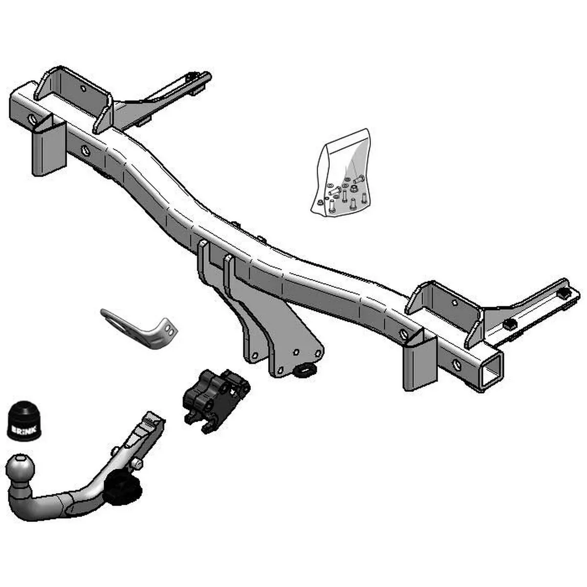 Brink Towbar for BMW X5 E53 2000 2007 Detachable Tow Bar