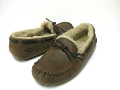 UGG OLSEN MEN SLIPPERS LEATHER TAN US /UK /EU 42
