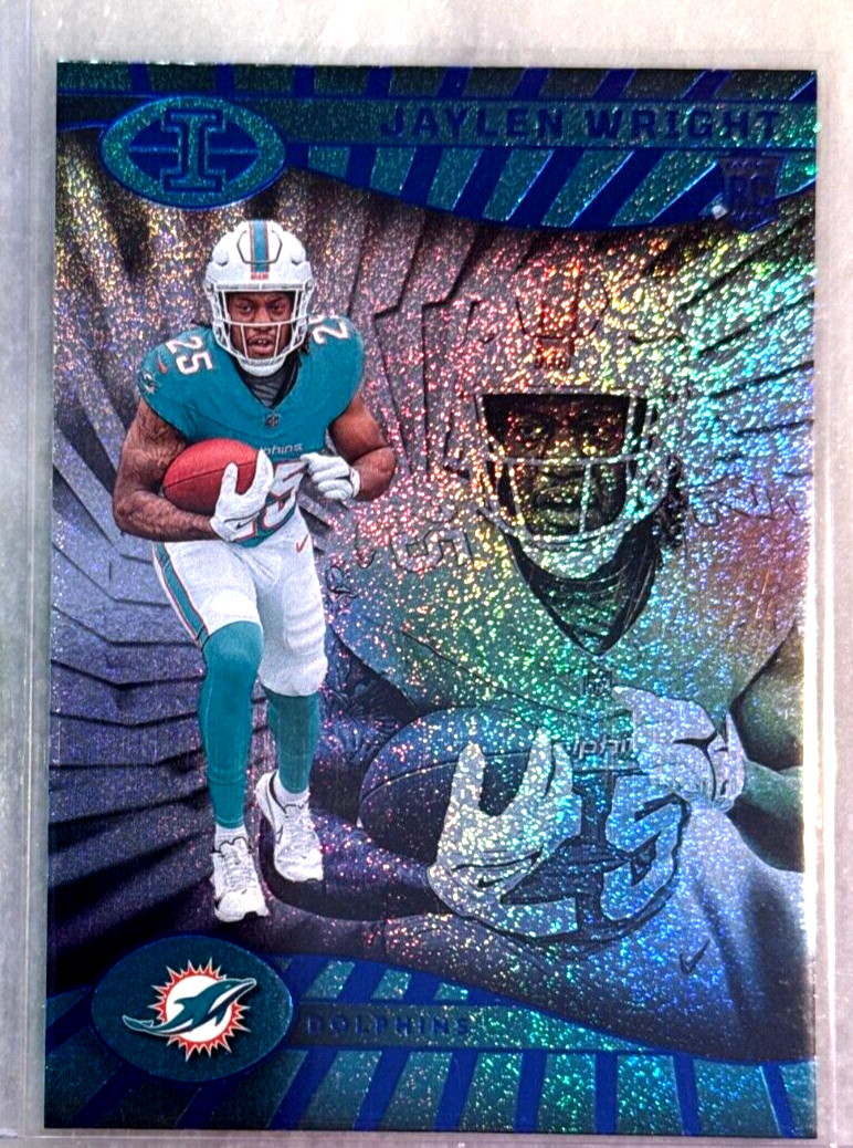 Jaylen Wright Rookie Card 2024 Illusions Sunburst Trophy Collection-#56 Dolphins