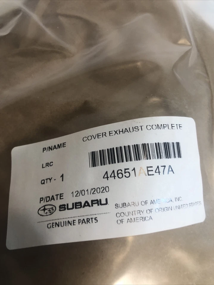 OEM NUEVO 2015-2019 Subaru Legacy Outback Escape Converter Shield 44651AE47A Foto 3 de 3