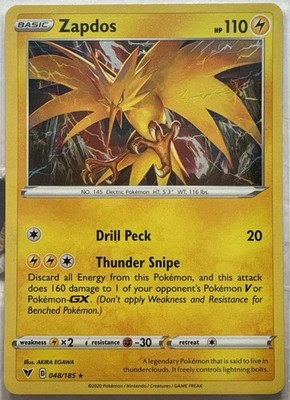 Zapdos (Cosmos Holo) Promo Miscellaneous Cards & Products 048/185 LP