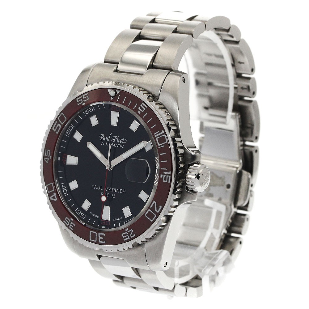 PaulPicot Paul Mariner 4352 Chronograph black Dial Automatic Men's