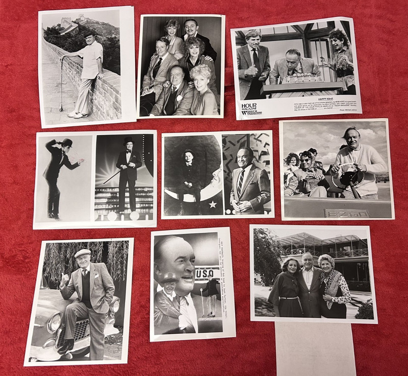BOB HOPE original press photos Great Wall of China Anne Francis Frank Gorshin