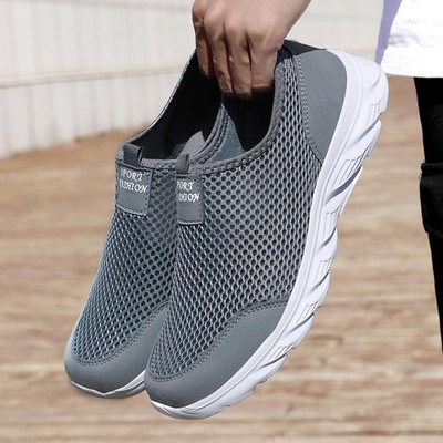Casual Men's Slip on Shoes Athletic Running Outdoor Gym Sneakers Tennis Walking.