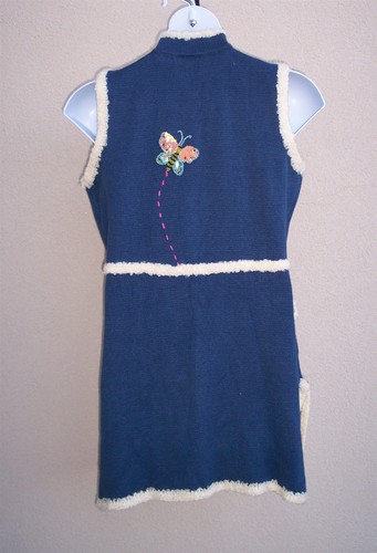 Storybook Knits NEW Butterfly Sherpa Sweater Vest L tunic Topper Cardigan POX - Picture 13 of 17