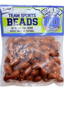 Darice Acrylic Football Beads 60 Piece 20mm