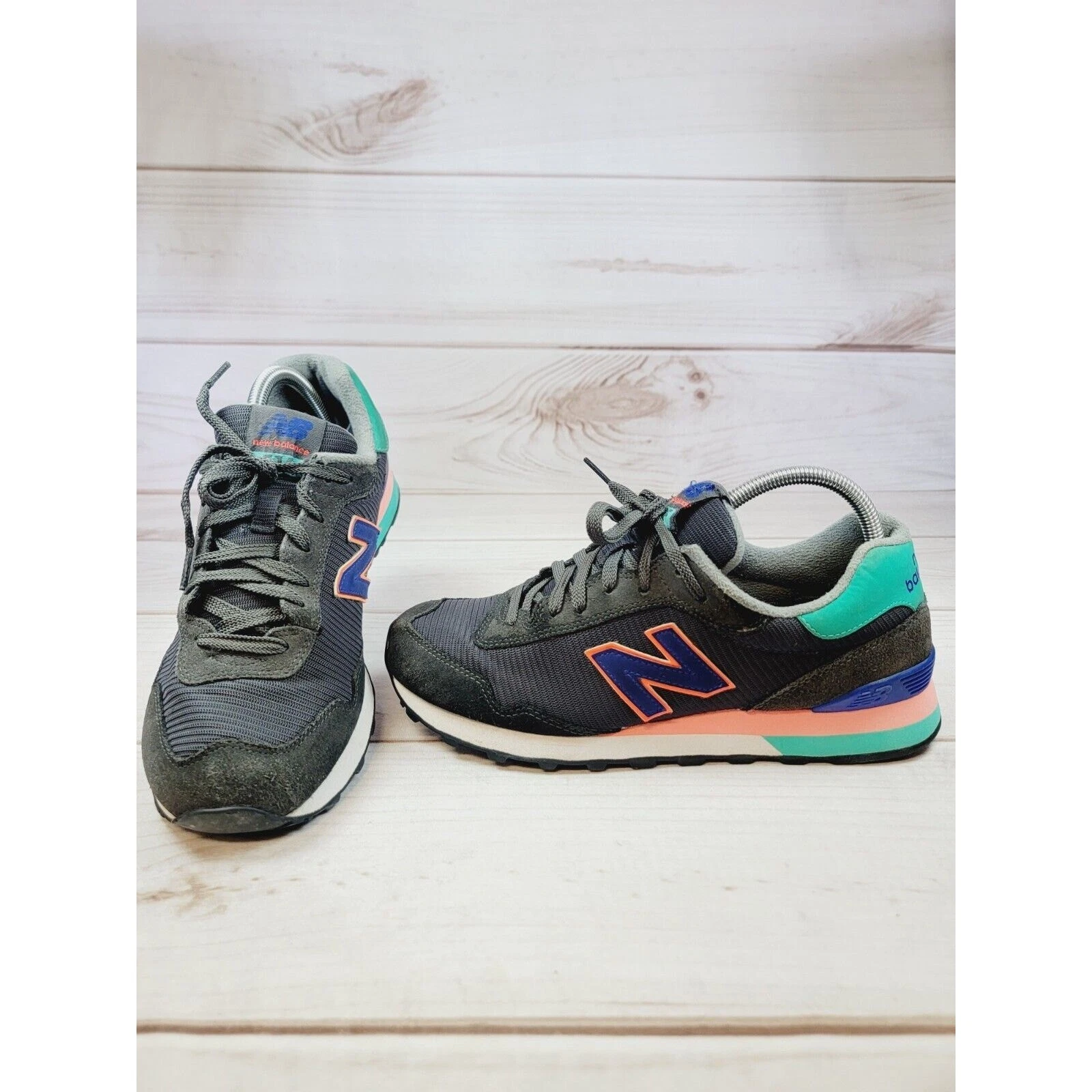Scarpe sneakers casual New Balance uomo 515 ML515DG nero verde arancione taglia 10 D