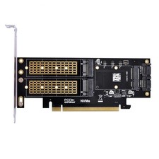 PCIE Card PCI Express PCI-E Dual SATA to NGFF NVME MSATA M-Key B/M-key SSD