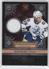 2011 Crown Royale Lords of the NHL Memorabilia Prime Martin St Louis #19 HOF 0l2