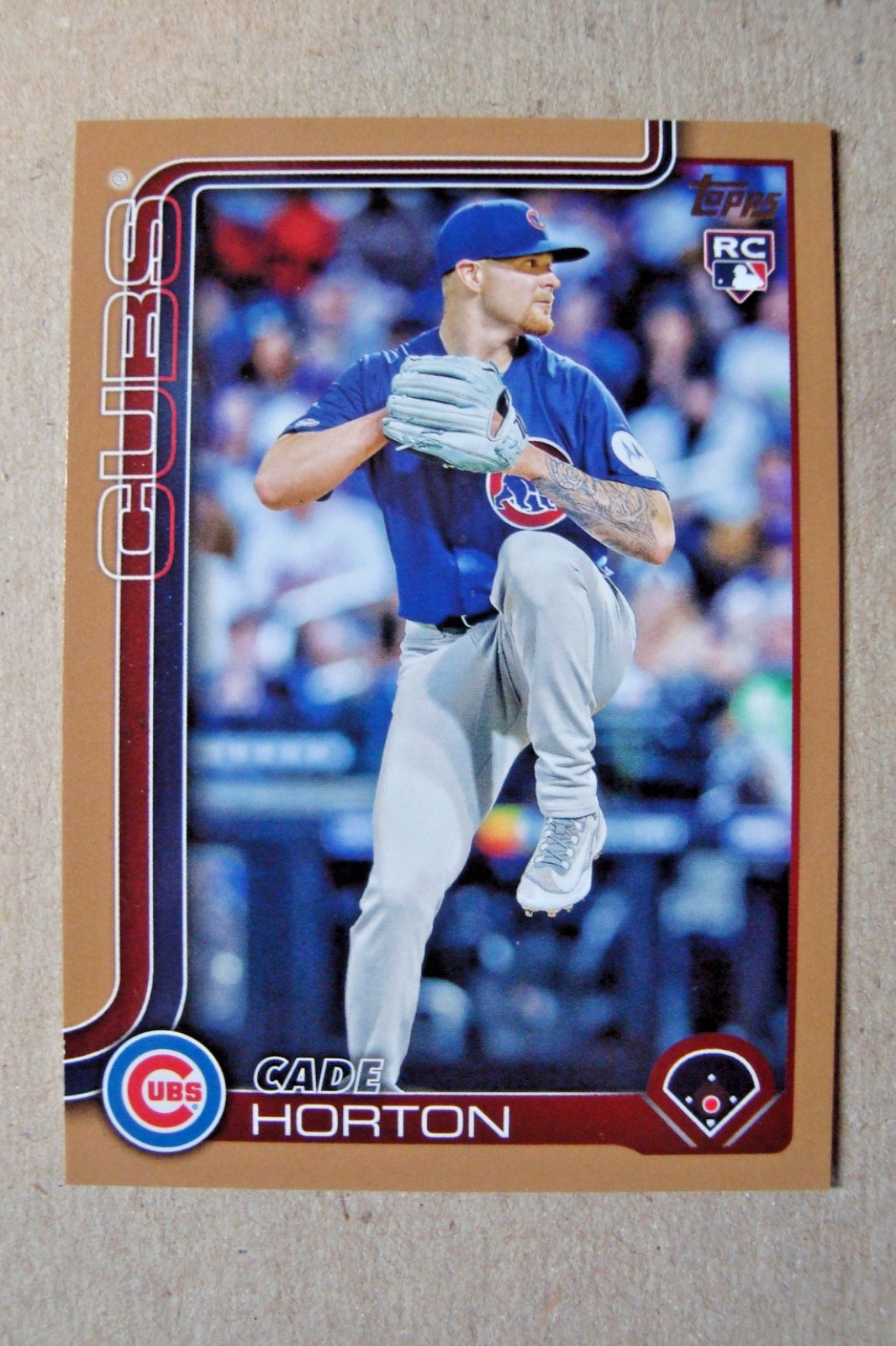 2025 Topps Update Gold #140 Cade Horton Rookie #’d 1014/2025