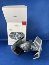 Hallmark 2017 Star Wars Darth Vader   s Tie Fighter Ornament Storyteller Working