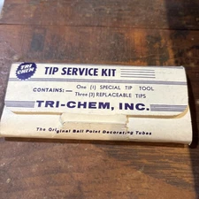 * TRI CHEM Ball Point Decorating Tubes Replacement TIPS AND PLIERS Vintage