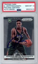 Giannis Antetokounmpo 2013-14 Panini Prizm Autograph Rookie Card #290 PSA/DNA 10. rookie card picture