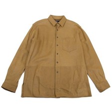 Polo Ralph Lauren leather shirt jacket camel L