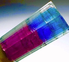 Spectacular Glassy Colorful Tourmaline Crystal Natural Raw Rough Specimen