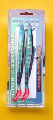 Koike Awol Weighted Eels 8inch - 55 Grams Pack of 2 Sandeels Fishing Lures New
