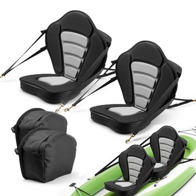 Uimoso 2 Pack Universal Kayak Seat 2'' Thick Padded Kayak Boat Seat with Backrest