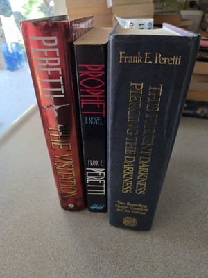 Frank Peretti Lot Of 3 Books. 1 Is 2-in-1.  Hardcover & Paperback 