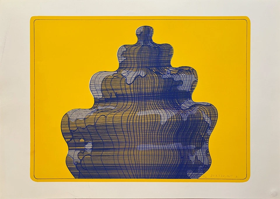 "Torte in der Sonne", Siebdruck von Dieter Roth, 1971, signiert