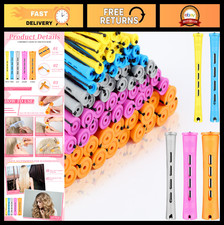 300 Pcs Heatless Curling Rods - Plastic Perm Rods for Long Short Hair Styling