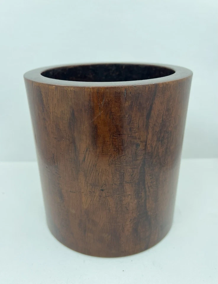 Старинный китайский Huanghuali палисандр битонг щетка горшок и щетка - Изображение 4 из 4