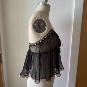Victoria&rsquo;s secret Y2K Babydoll Sheer Lace & Ribbon Cami-Sexy Little Things-Sz S