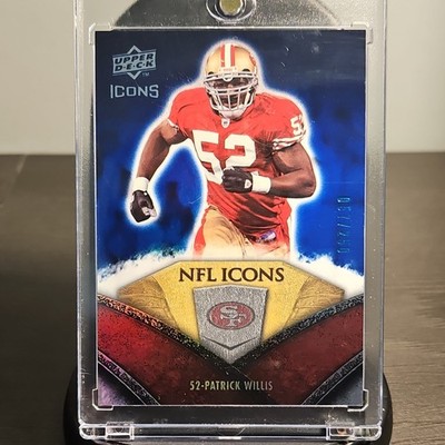 Upper Deck 2008 NFL Icons Rainbow Blue Patrick Willis 49ers numbered 57/250