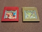 Pokemon Red gameboy and Pokemon Gold Authentic Nintendo Gameboy game lot
