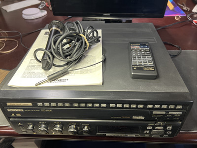 Pioneer CLD-2710K Laserdisc And Karaoke Player W Remote Manual And