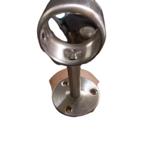 Staffe terminali ferramenta drappeggio ferramenta (2) nuove viti rotonde grandi argento - Foto 2 di 3