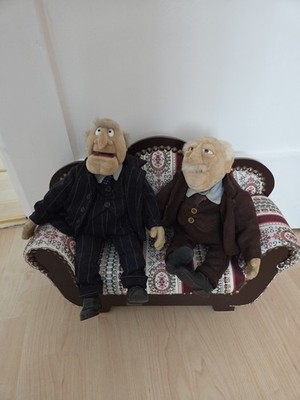 Waldorf und Statler Sofa 2 Sitzer Stoff Guter Zustand