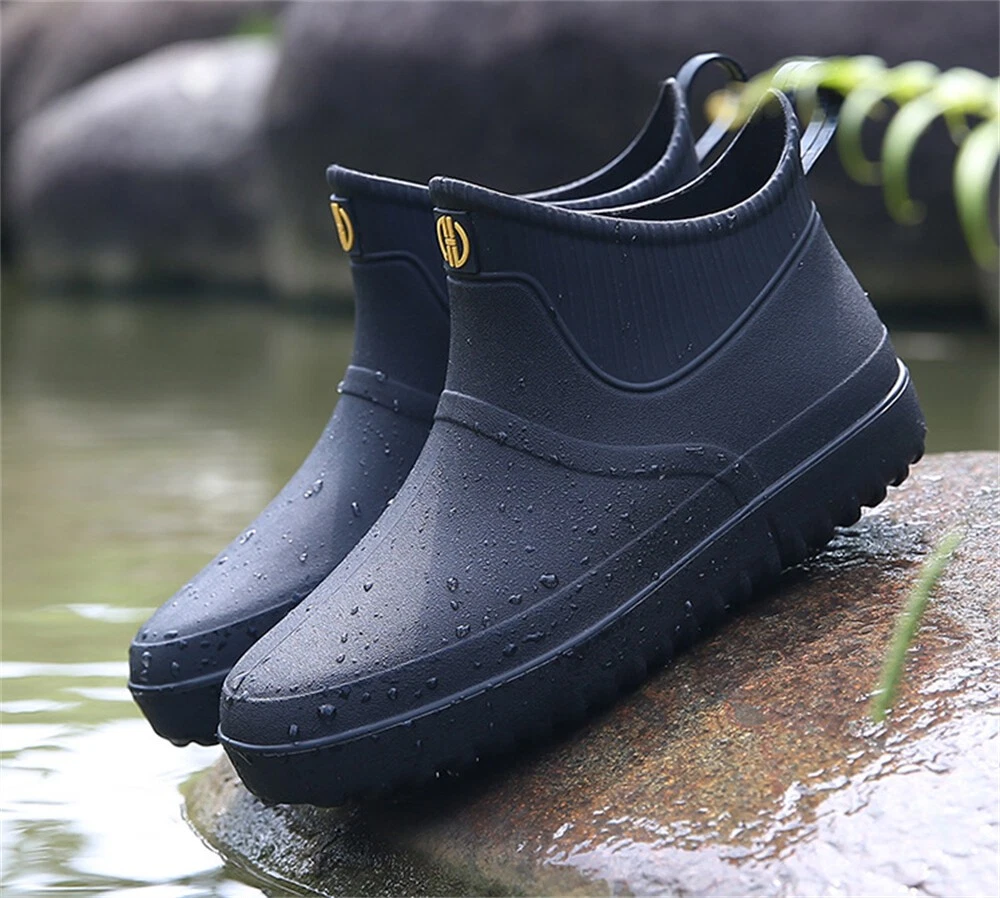 Men's Ankle Rubber Rain Boots Insulated Waterproof Rain Shoes for Outdoor Work
Opens in a new window