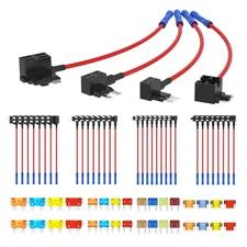 36PCS Fuse Tap 12V 4 Types Add a Kit with 5A 10A 15A 20A Standard... 