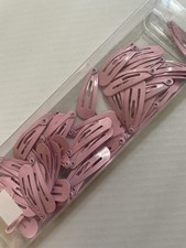 NEW Pink Snap Hair Clips, 60Pcs Small Clips for Little Girls, Baby Infant 3Cm