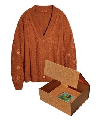 Taylor Swift The Life Of A Showgirl Cardigan + CD Box Set Size: M/L Sealed NEW