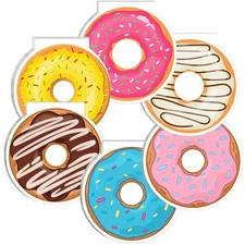 Chinco 24 Pack Donut Mini Notebook for Kids Party Favors Kawaii Cute Sweet Do...