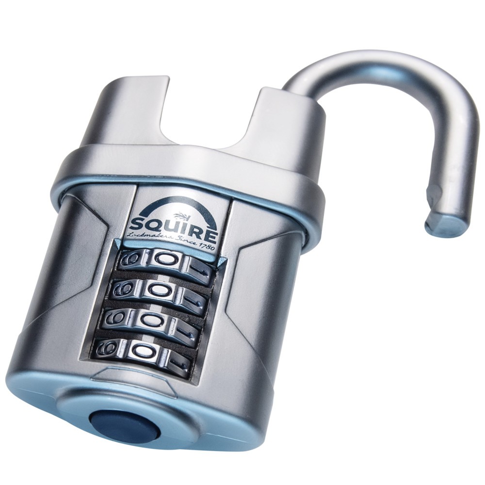 Cadenas à code SQUIRE VULCAN COMBI 40CS en acier cémenté pour haute protection