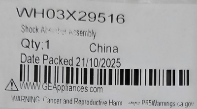 #ad 🔥NEW OEM GE FRONT LOAD COMPLETE SET OF 4 SHOCKS WH03X29516🔥 $21.00