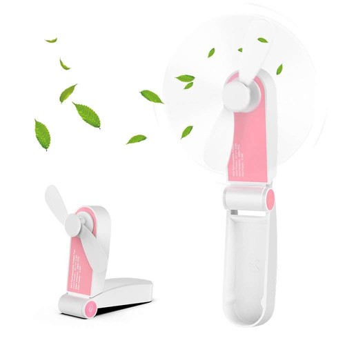 Hianjoo Mini Handheld Fan, Soft Blade Small Handy Fan for Girls Boys Portable