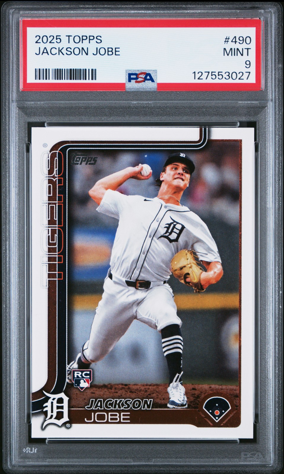 2025 TOPPS #490 JACKSON JOBE PSA 9